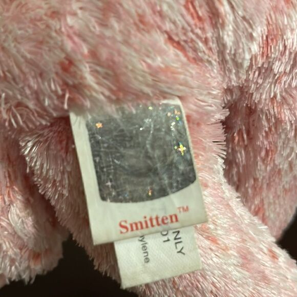 Vintage Ty Beanie Baby Smitten the Pink Bear Good Condition 9” with all tags - Picture 6 of 7